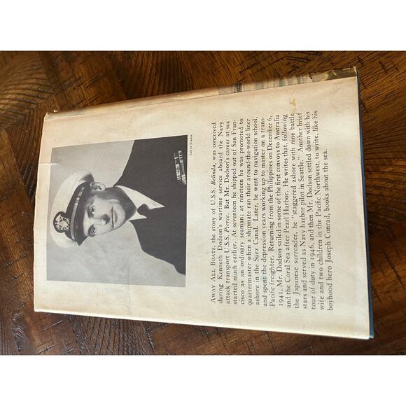 Away All Boats Vintage Book 1954 Hardcover DustJacket Military WWII Pacific VTG - Picture 4 of 10